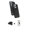 MARSİLYAN™- iPhone 15 Pro Max Kılıf İz Işık Koleksiyonu - Şeffaf Pasifik Cam Ekran Koruyucu + Raze Metal Kamera Lens - TMGI