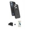 MARSİLYAN™- iPhone 15 Pro Max Kılıf İz Işık Koleksiyonu - Şeffaf Pasifik Cam Ekran Koruyucu + Raze Metal Kamera Lens - TMGI