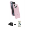 MARSİLYAN™- iPhone 15 Pro Max Kılıf İz Işık Koleksiyonu - Şeffaf Pasifik Cam Ekran Koruyucu + Raze Metal Kamera Lens - TMGI