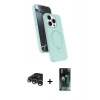 MARSİLYAN™- iPhone 15 Pro Max Kılıf İz Işık Koleksiyonu - Siyah 360 Mat Full Body Arka Koruyucu + Raze Metal Kamera Lens - GS