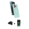 MARSİLYAN™- iPhone 15 Pro Max Kılıf İz Işık Koleksiyonu - Siyah 360 Mat Full Body Arka Koruyucu + Raze Metal Kamera Lens - SH