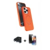 MARSİLYAN™- iPhone 15 Pro Max Kılıf İz Işık Koleksiyonu - Siyah 3D Antistatik Mat Seramik Nano Ekran Koruyucu + Raze Metal Kamera Lens - LT