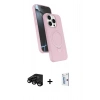 MARSİLYAN™- iPhone 15 Pro Max Kılıf İz Işık Koleksiyonu - Siyah Bilvis 0.18mm Plus Cam Ekran Koruyucu + Siyah Raze Metal Kamera Lens