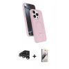 MARSİLYAN™- iPhone 15 Pro Max Kılıf İz Işık Koleksiyonu - Siyah Bilvis 3D Mat Cam Ekran Koruyucu + Raze Metal Kamera Lens - GS