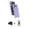 MARSİLYAN™- iPhone 15 Pro Max Kılıf İz Işık Koleksiyonu - Siyah Bilvis Hayalet Cam Ekran Koruyucu + Raze Metal Kamera Lens - TMGI