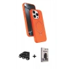 MARSİLYAN™- iPhone 15 Pro Max Kılıf İz Işık Koleksiyonu - Siyah Bilvis Hayalet Cam Ekran Koruyucu + Raze Metal Kamera Lens - TMGI