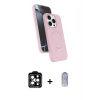 MARSİLYAN™- iPhone 15 Pro Max Kılıf İz Işık Koleksiyonu - Siyah Joko Magic 5D Cam + PVD Metal Kamera Lens - TU