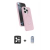MARSİLYAN™- iPhone 15 Pro Max Kılıf İz Işık Koleksiyonu - Siyah Joko Magic 5D Cam + PVD Metal Kamera Lens - SH