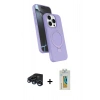MARSİLYAN™- iPhone 15 Pro Max Kılıf İz Işık Koleksiyonu - Siyah Polymer Nano Ekran Koruyucu + Raze Metal Kamera Lens - LT