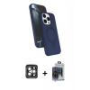 MARSİLYAN™- iPhone 15 Pro Max Kılıf İz Işık Koleksiyonu - Siyah Vanessa Magic Cam + PVD Metal Kamera Lens - GI