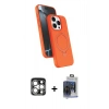 MARSİLYAN™- iPhone 15 Pro Max Kılıf İz Işık Koleksiyonu - Siyah Vanessa Magic Cam + PVD Metal Kamera Lens - GS