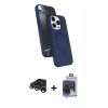 MARSİLYAN™- iPhone 15 Pro Max Kılıf İz Işık Koleksiyonu - Siyah Vanessa Magic Cam + Raze Metal Kamera Lens - GS