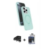 MARSİLYAN™- iPhone 15 Pro Max Kılıf İz Işık Koleksiyonu - Siyah Vanessa Magic Cam + Raze Metal Kamera Lens - GS