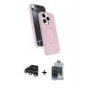 MARSİLYAN™- iPhone 15 Pro Max Kılıf İz Işık Koleksiyonu - Siyah Vanessa Magic Cam + Raze Metal Kamera Lens - GS