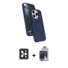 MARSİLYAN™- iPhone 15 Pro Max Kılıf İz Işık Koleksiyonu - Siyah Vanessa Magic Cam + PVD Metal Kamera Lens - SH