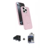 MARSİLYAN™- iPhone 15 Pro Max Kılıf İz Işık Koleksiyonu - Siyah Vanessa Magic Cam + Raze Metal Kamera Lens - LT