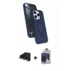MARSİLYAN™- iPhone 15 Pro Max Kılıf İz Işık Koleksiyonu - Siyah Vanessa Magic Cam + Raze Metal Kamera Lens - SH