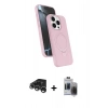 MARSİLYAN™- iPhone 15 Pro Max Kılıf İz Işık Koleksiyonu - Siyah Vanessa Magic Hayalet Cam + Raze Metal Kamera Lens - GS