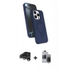 MARSİLYAN™- iPhone 15 Pro Max Kılıf İz Işık Koleksiyonu - Siyah Vanessa Magic Hayalet Cam + Raze Metal Kamera Lens - GS