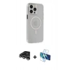 MARSİLYAN™- iPhone 15 Pro Max Kılıf Kıvılcım Asil Özel Seri - Siyah 3D Antistatik Seramik Nano Ekran Koruyucu + Raze Metal Kamera Lens - GS