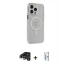 MARSİLYAN™- iPhone 15 Pro Max Kılıf Kıvılcım Asil Özel Seri - Siyah Bilvis 0.18mm Plus Cam Ekran Koruyucu + Raze Metal Kamera Lens - GS