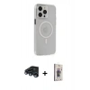 MARSİLYAN™- iPhone 15 Pro Max Kılıf Kıvılcım Asil Özel Seri - Siyah Bilvis 3D Cam Ekran Koruyucu + Raze Metal Kamera Lens - LT