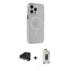 MARSİLYAN™- iPhone 15 Pro Max Kılıf Kıvılcım Asil Özel Seri - Siyah Bilvis Hayalet Cam Ekran Koruyucu + Raze Metal Kamera Lens - LT