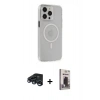 MARSİLYAN™- iPhone 15 Pro Max Kılıf Kıvılcım Asil Özel Seri - Siyah Bilvis Hayalet Cam Ekran Koruyucu + Raze Metal Kamera Lens - LT