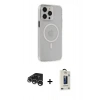 MARSİLYAN™- iPhone 15 Pro Max Kılıf Kıvılcım Asil Özel Seri - Siyah Bilvis Hayalet Cam Ekran Koruyucu + Raze Metal Kamera Lens - GS