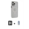 MARSİLYAN™- iPhone 15 Pro Max Kılıf Kıvılcım Asil Özel Seri - Siyah Joko Magic 5D Cam + Siyah PVD Metal Kamera Lens