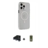 MARSİLYAN™- iPhone 15 Pro Max Kılıf Kıvılcım Asil Özel Seri - Siyah Joko Magic 5D Hayalet Cam + Raze Metal Kamera Lens - LT