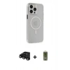 MARSİLYAN™- iPhone 15 Pro Max Kılıf Kıvılcım Asil Özel Seri - Siyah Joko Magic 5D Hayalet Cam + Raze Metal Kamera Lens - SH
