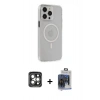 MARSİLYAN™- iPhone 15 Pro Max Kılıf Kıvılcım Asil Özel Seri - Siyah Vanessa Magic Cam + PVD Metal Kamera Lens - GI