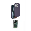 MARSİLYAN™- iPhone 15 Pro Max Kılıf Kıvılcım Çizgi Serisi - Siyah 360 Mat Full Body Arka Koruyucu