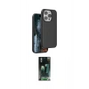 MARSİLYAN™- iPhone 15 Pro Max Kılıf Kıvılcım Çizgi Serisi - Siyah 360 Mat Full Body Arka Koruyucu