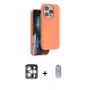 MARSİLYAN™- iPhone 15 Pro Max Kılıf Kıvılcım Çizgi Serisi - Siyah Joko Magic 5D Cam + PVD Metal Kamera Lens - GS