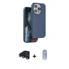 MARSİLYAN™- iPhone 15 Pro Max Kılıf Kıvılcım Çizgi Serisi - Siyah Joko Magic 5D Cam + Raze Metal Kamera Lens - LT