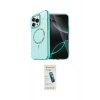 MARSİLYAN™- iPhone 15 Pro Max Kılıf Kıvılcım Form Prime - Şeffaf Pasifik Cam Ekran Koruyucu