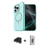 MARSİLYAN™- iPhone 15 Pro Max Kılıf Kıvılcım Form Prime - Siyah Bilvis 3D Cam Ekran Koruyucu + Raze Metal Kamera Lens - TMGI