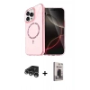 MARSİLYAN™- iPhone 15 Pro Max Kılıf Kıvılcım Form Prime - Siyah Bilvis Hayalet Cam Ekran Koruyucu + Raze Metal Kamera Lens - GS