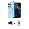 MARSİLYAN™- iPhone 15 Pro Max Kılıf Kıvılcım Form Prime - Siyah Bilvis Hayalet Cam Ekran Koruyucu + Raze Metal Kamera Lens - SH