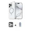 MARSİLYAN™- iPhone 15 Pro Max Kılıf Kıvılcım Form Prime - Siyah Joko Magic 5D Cam + PVD Metal Kamera Lens - GS