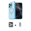 MARSİLYAN™- iPhone 15 Pro Max Kılıf Kıvılcım Form Prime - Siyah Joko Magic 5D Cam + PVD Metal Kamera Lens - LT