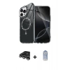 MARSİLYAN™- iPhone 15 Pro Max Kılıf Kıvılcım Form Prime - Siyah Joko Magic 5D Cam + Raze Metal Kamera Lens - GS