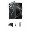MARSİLYAN™- iPhone 15 Pro Max Kılıf Kıvılcım Form Prime - Siyah Joko Magic 5D Cam + Raze Metal Kamera Lens - LT