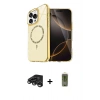 MARSİLYAN™- iPhone 15 Pro Max Kılıf Kıvılcım Form Prime - Siyah Joko Magic 5D Hayalet Cam + Raze Metal Kamera Lens - TMGI