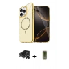 MARSİLYAN™- iPhone 15 Pro Max Kılıf Kıvılcım Form Prime - Siyah Joko Magic 5D Hayalet Cam + Raze Metal Kamera Lens - GS