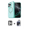 MARSİLYAN™- iPhone 15 Pro Max Kılıf Kıvılcım Form Prime - Siyah Vanessa Magic Cam + PVD Metal Kamera Lens - GS