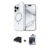 MARSİLYAN™- iPhone 15 Pro Max Kılıf Kıvılcım Form Prime - Siyah Vanessa Magic Cam + Raze Metal Kamera Lens - LT