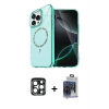 MARSİLYAN™- iPhone 15 Pro Max Kılıf Kıvılcım Form Prime - Siyah Vanessa Magic Cam + PVD Metal Kamera Lens - LT